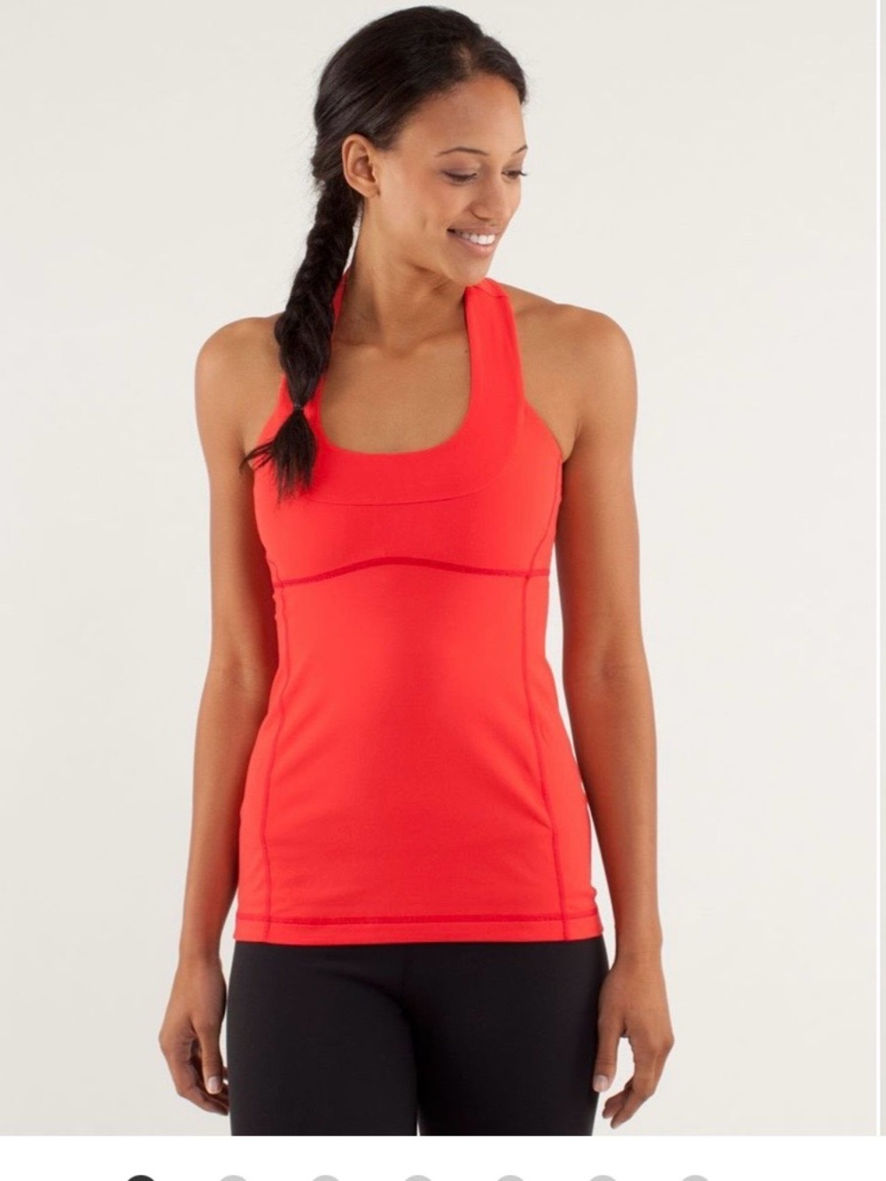 Lululemon Scoop Neck Tank Racerback Athletic Red Top Size 4